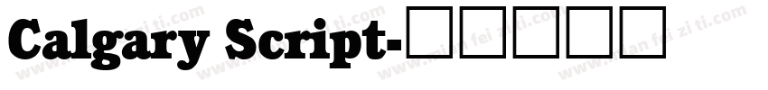 Calgary Script字体转换